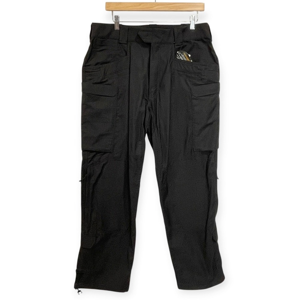 First Tactical Men Black Defender Pants Size 34x30 Cordura Cargo Pockets Utility